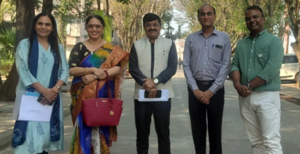 Visit of Eminent Personality at Narmada Education Campus