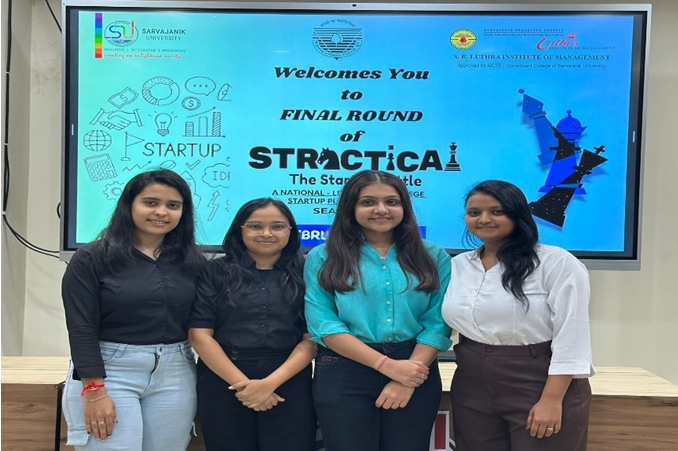 Students Participation in STRACTICAL – The Startup Battle (Season 11) organised by SR Luthra Institute of Management (SRLIM), Sarvajanik University, Surat